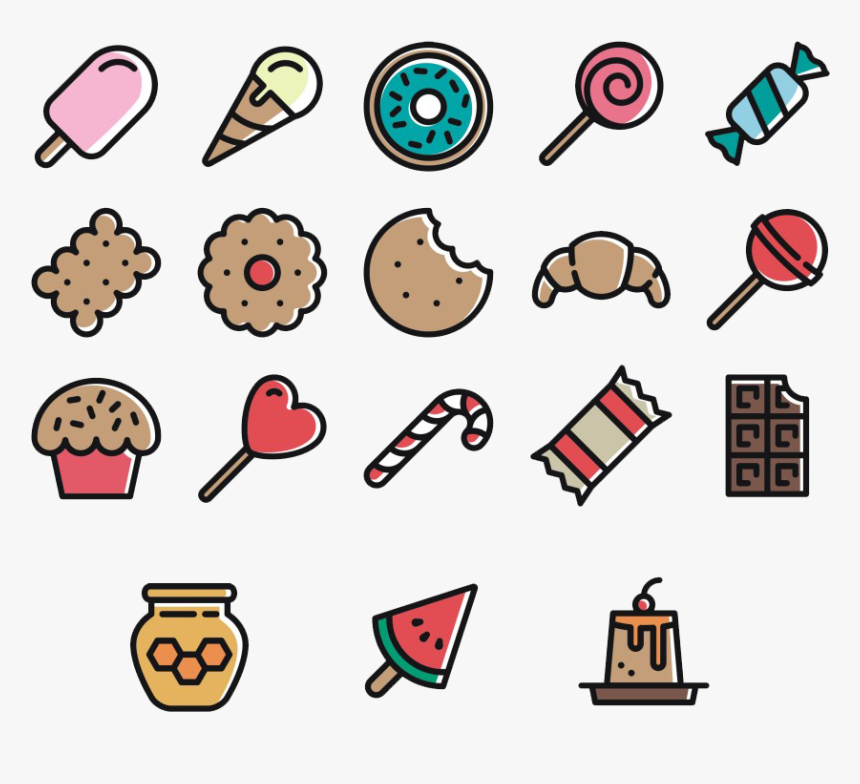 Ice Cream Candy Dessert Icon - Candy And Dessert Clipart, HD Png Download, Free Download