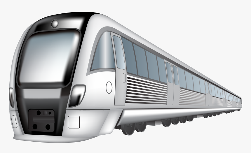 Train Rail Transport High-speed Rail Clip Art - Transparent Background Train Clipart, HD Png Download, Free Download