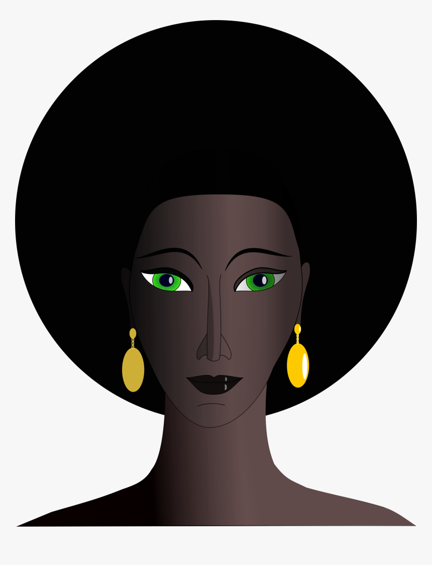 Download Pretty Black Woman Clipart Clip Art - Black Woman Cartoon Gif, HD Png Download, Free Download