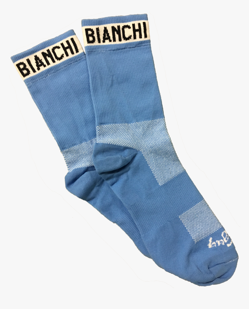 Bianchi Eroica Blue/white Socks - Sock, HD Png Download, Free Download