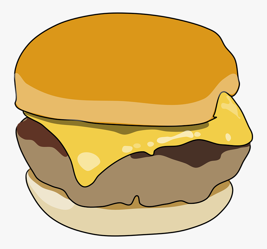 Burger Clipart Transparent Background - Hamburguer Desenho Sem Fundo, HD Png Download, Free Download