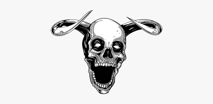 Clip Art Evil Png For - Open Mouth Skull Png, Transparent Png, Free Download