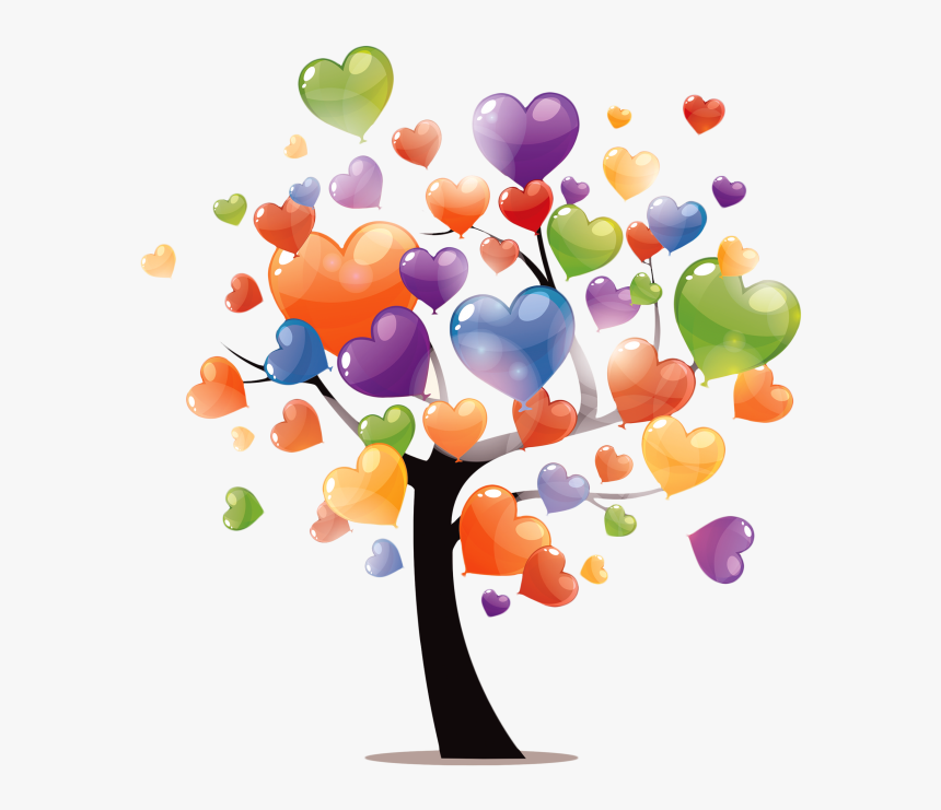 Balloon Tree Clipart Png Image Free Download Searchpng - Solidarité Amour, Transparent Png, Free Download