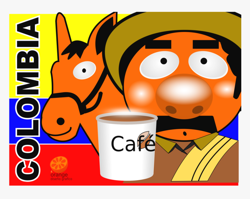 Cup,coffee Cup,orange - Cartoon, HD Png Download, Free Download