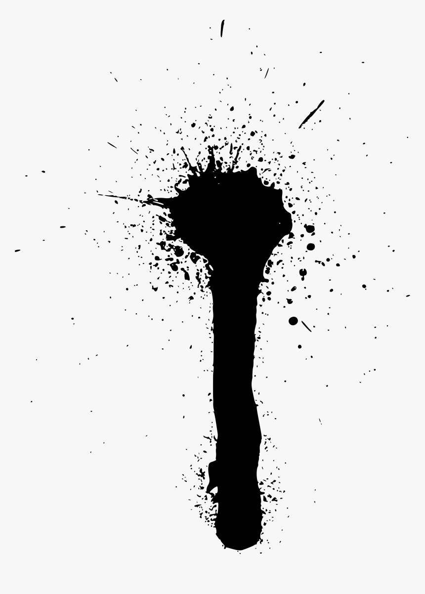 Paint Splatter Png Drip - Illustration, Transparent Png, Free Download