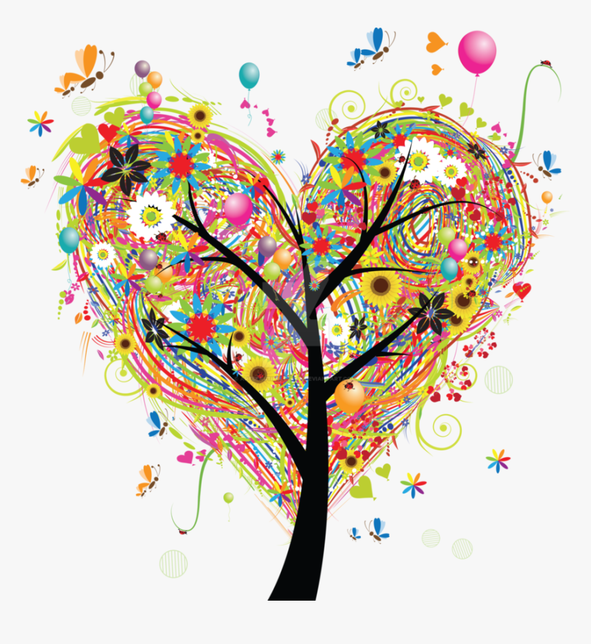 Transparent Heart Tree Png - Arbre De Vie Coeur, Png Download, Free Download