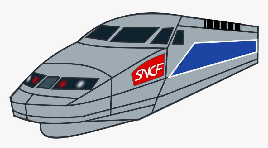 Free Bullet Train And Vector Image Clipart - Tgv Png, Transparent Png, Free Download