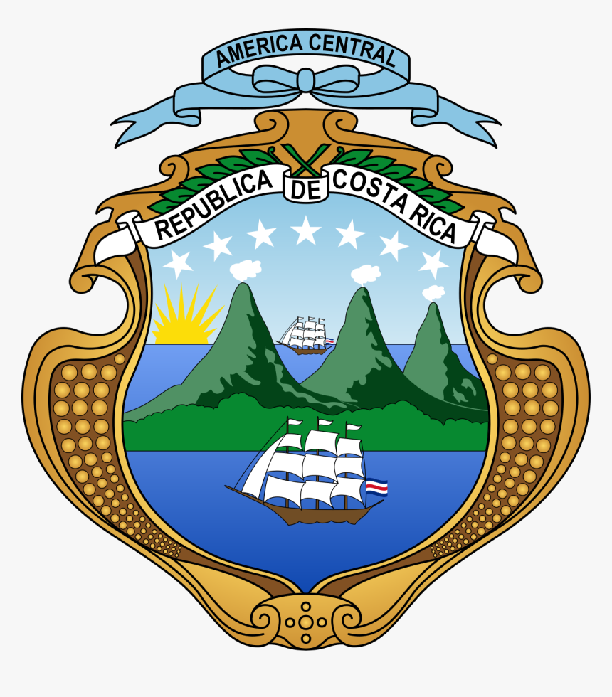 Costa Rica Coat Of Arms, HD Png Download, Free Download