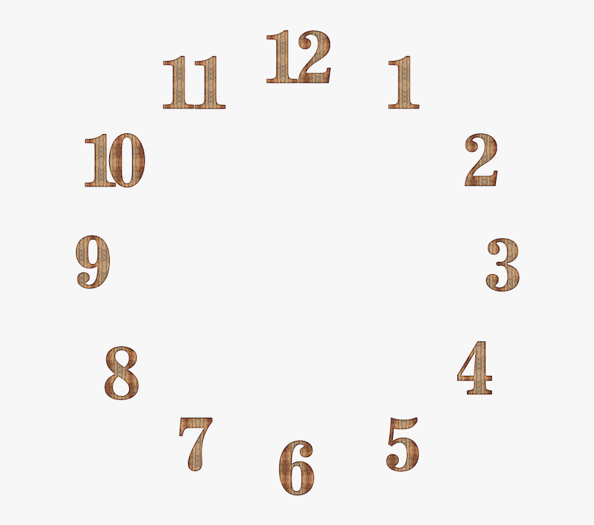 Clock Face, Clock, Dial, Wood, Wood Texture, Numbers - Metal, HD Png Download, Free Download