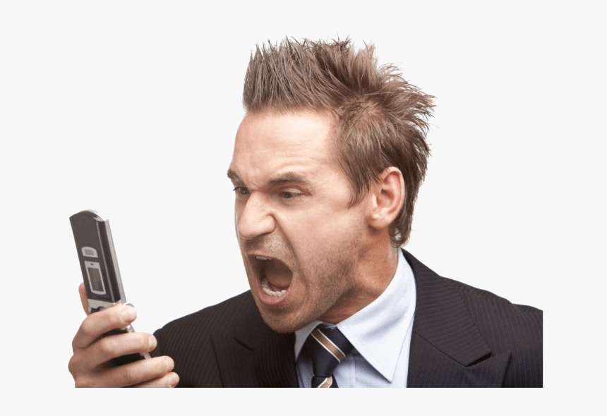 Angry Person Png High Quality Image - Rude Person On Phone, Transparent Png, Free Download