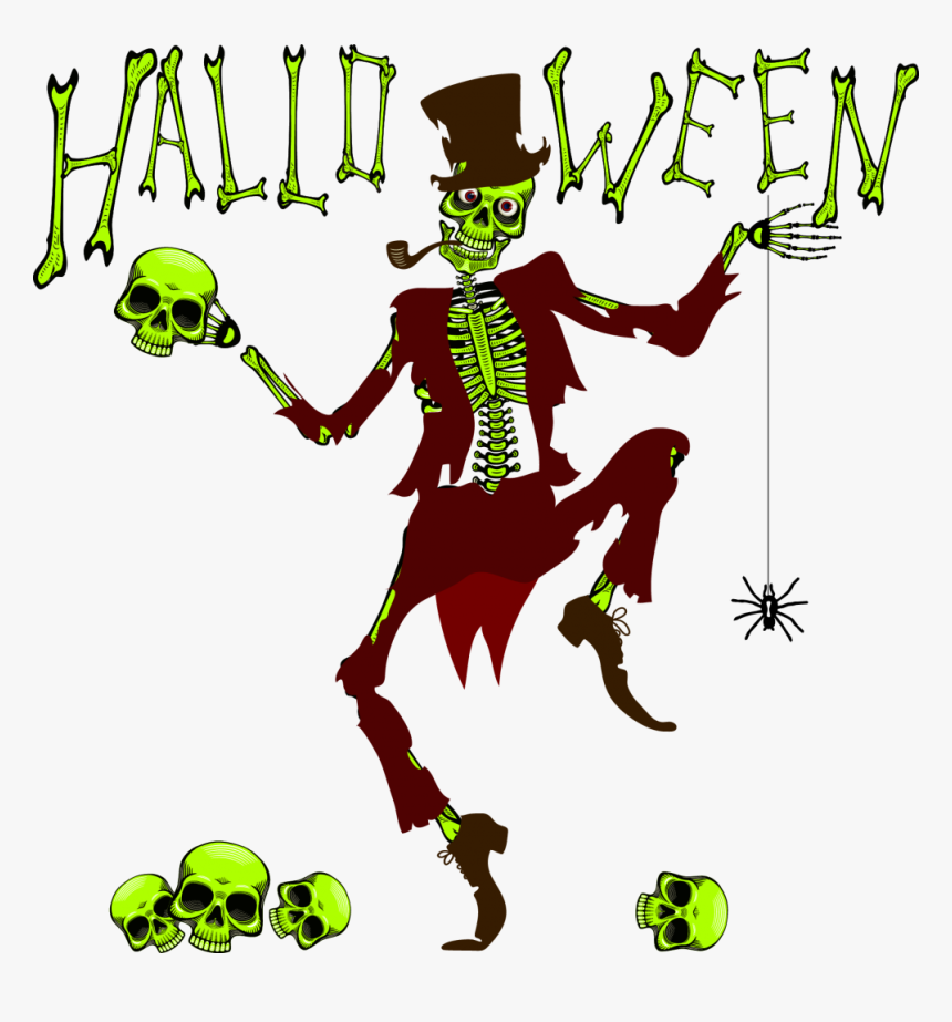 Esqueletos De Halloween Png, Transparent Png, Free Download