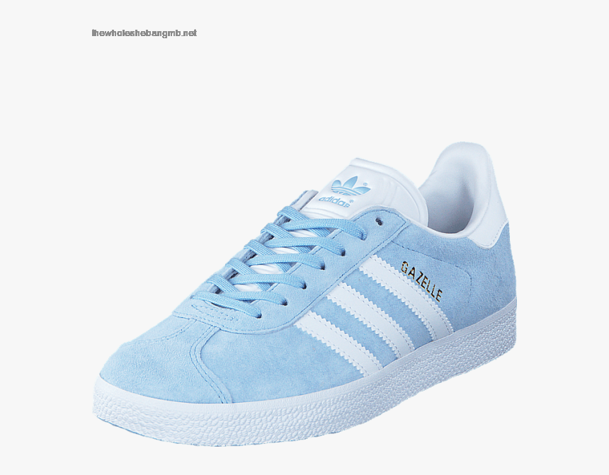 Men"s Adidas Originals Gazelle Clear Sky/white/gold - Adidas Gazelle Clear Sky White, HD Png Download, Free Download