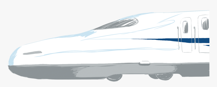 Design Shinkansen Bullet Train, HD Png Download, Free Download