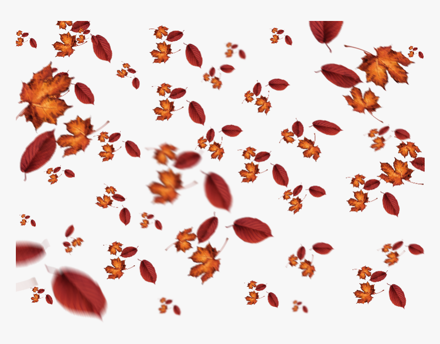 Falling Leaves Autumn Texture Overlay - Fall Leaves Overlay Png, Transparent Png, Free Download