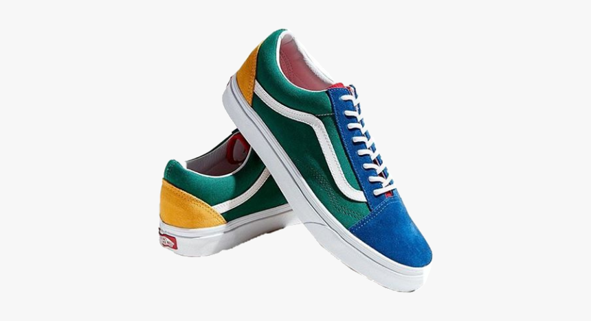 tumblr #aesthetic #vans #90s #80s #shoes #vinatage - Vans Old Skool Multi  Colors, HD Png Download - kindpng