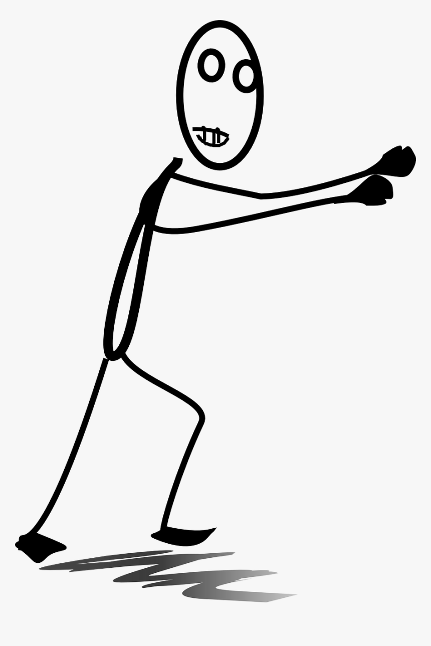 Stick Figure Pushing, HD Png Download, Free Download