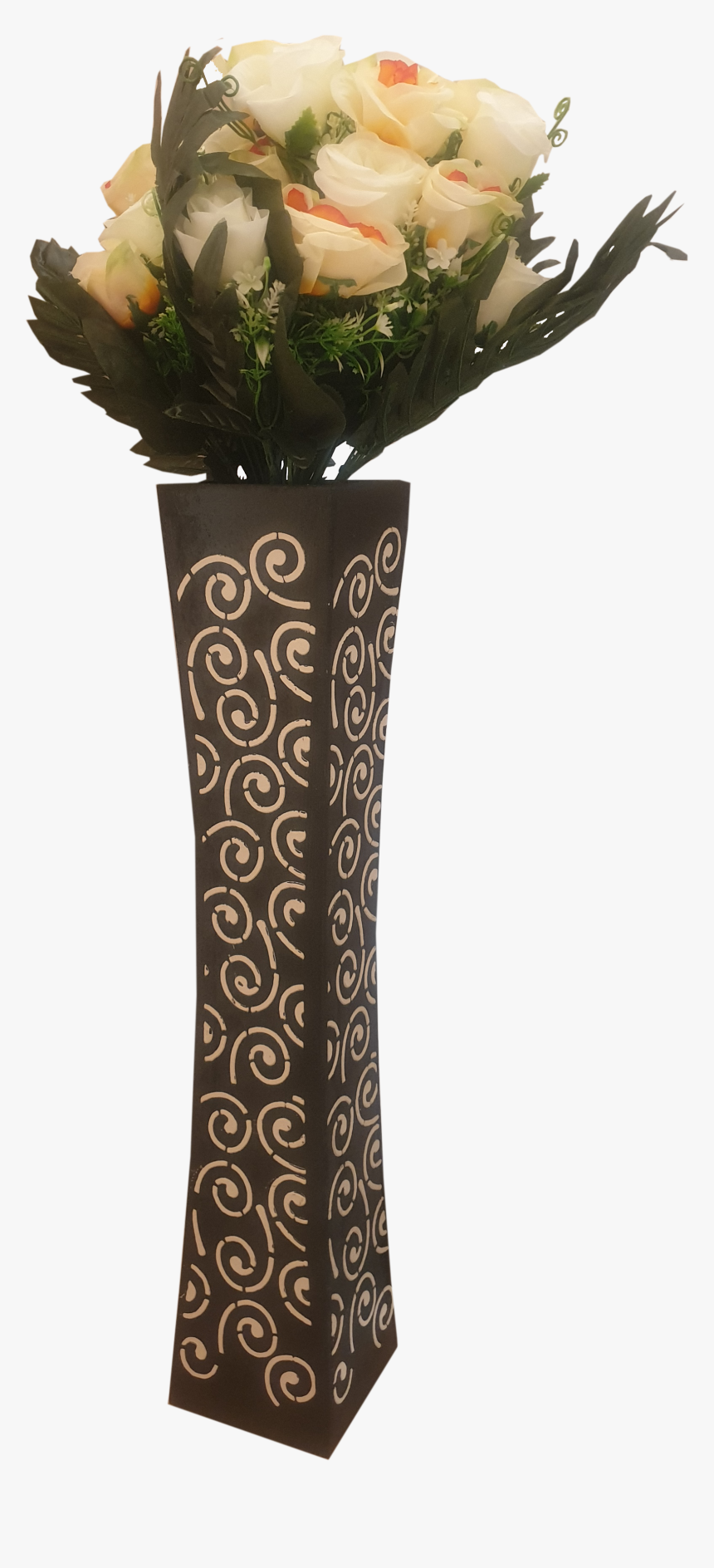 Long Flower Vase Png, Transparent Png, Free Download