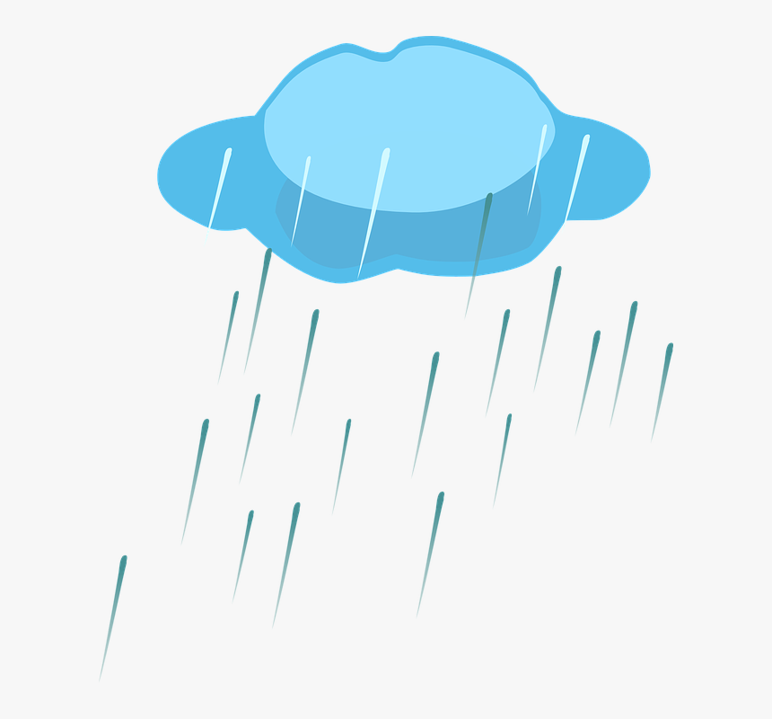 Rain, Cloud, Nature, Weather, Sky, Storm, Thunder - Rain Clipart, HD Png Do...