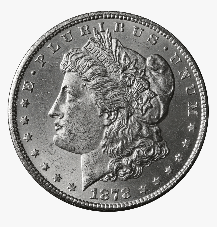 1884-p Morgan Silver Dollar Brilliant Uncirculated - Morgan Dollar, HD Png Download, Free Download