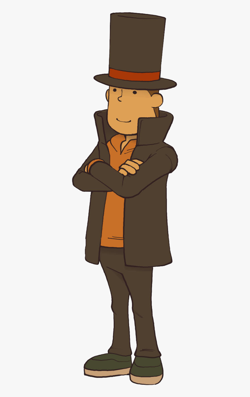 Transparent Profesor Png - Professor Layton Character, Png Download, Free Download