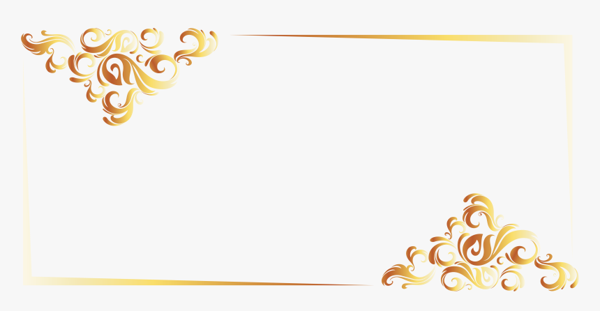 Transparent Border Design Clipart - Vector Border Gold Png, Png Download, Free Download