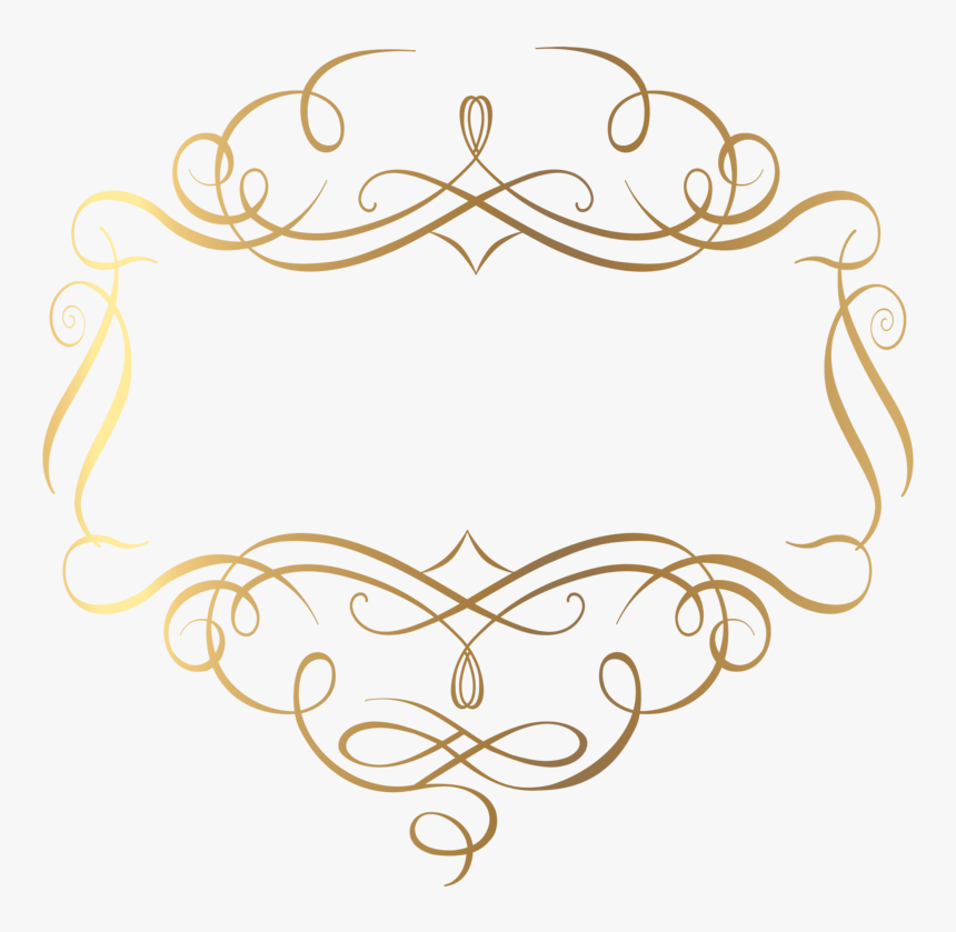 Transparent Background Gold Frame Clipart, HD Png Download, Free Download