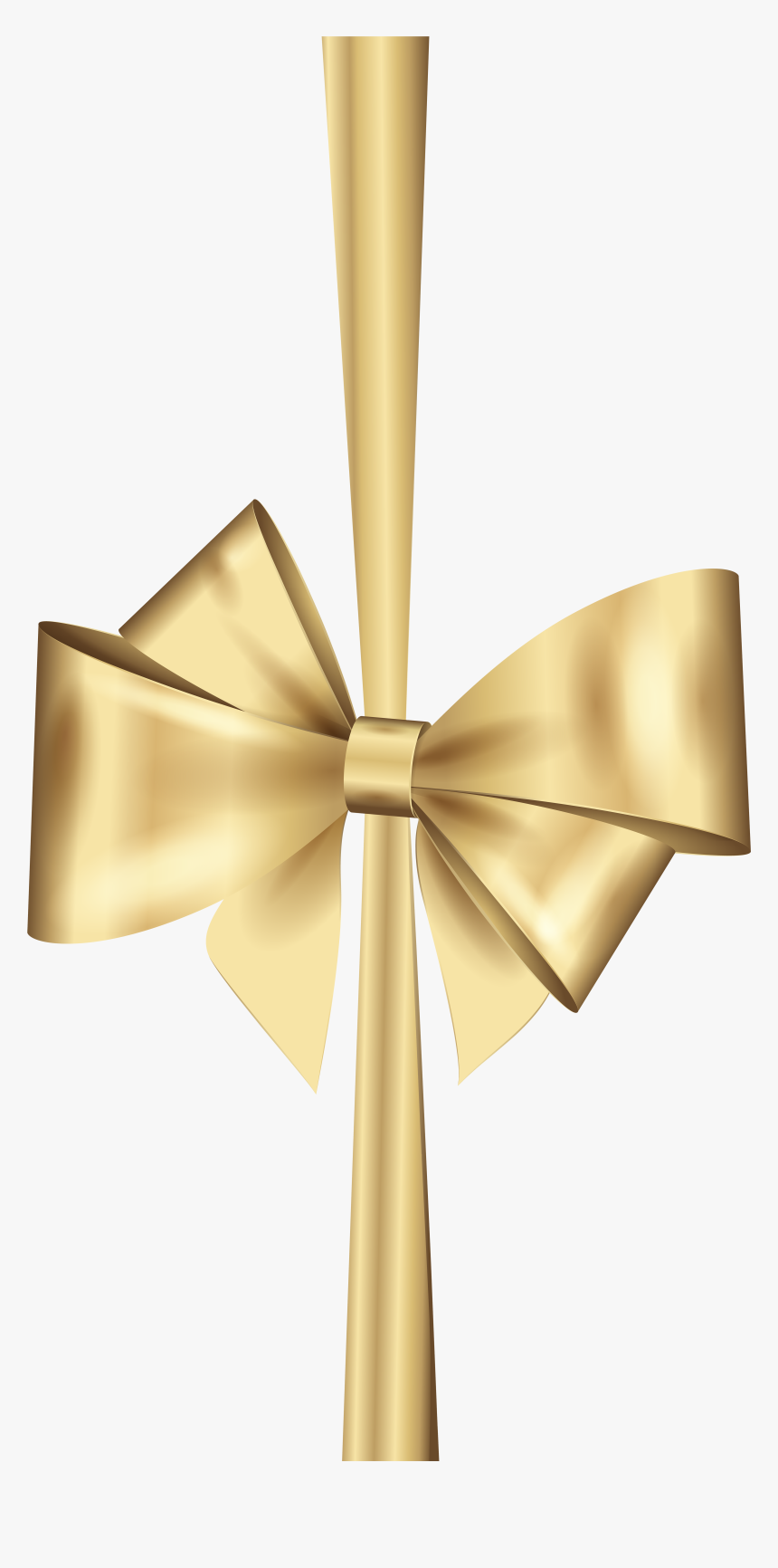 Gold Bow Png - Rose Gold Ribbon Png, Transparent Png, Free Download