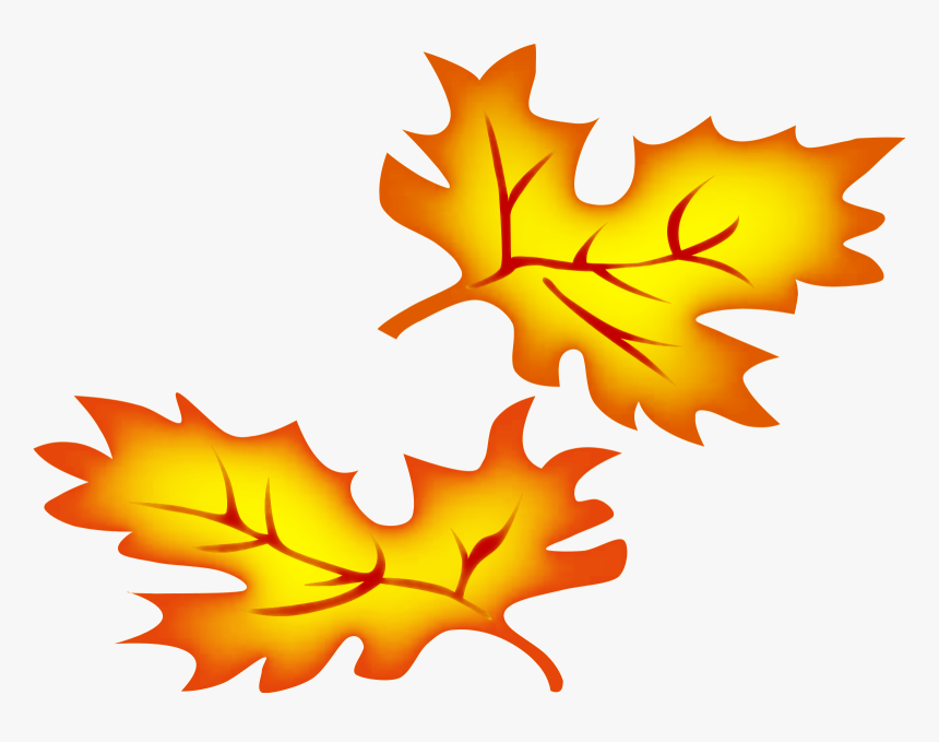 Fall Leaves Border Clipart Free Clipart Images - Simple Autumn Leaves Clipart, HD Png Download, Free Download