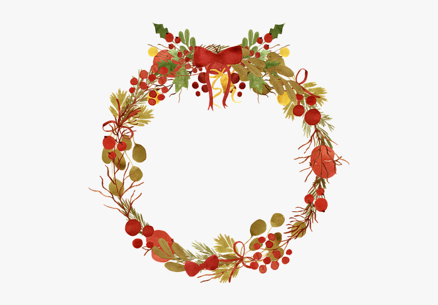 Wreath, Berry, Fall, Holiday, Decoration - Corona De Otoño Png, Transparent Png, Free Download