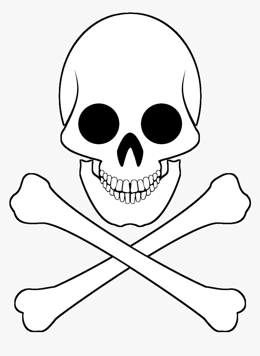 Transparent Scull And Crossbones Clipart - Jolly Roger Skull Crossbones, HD Png Download, Free Download