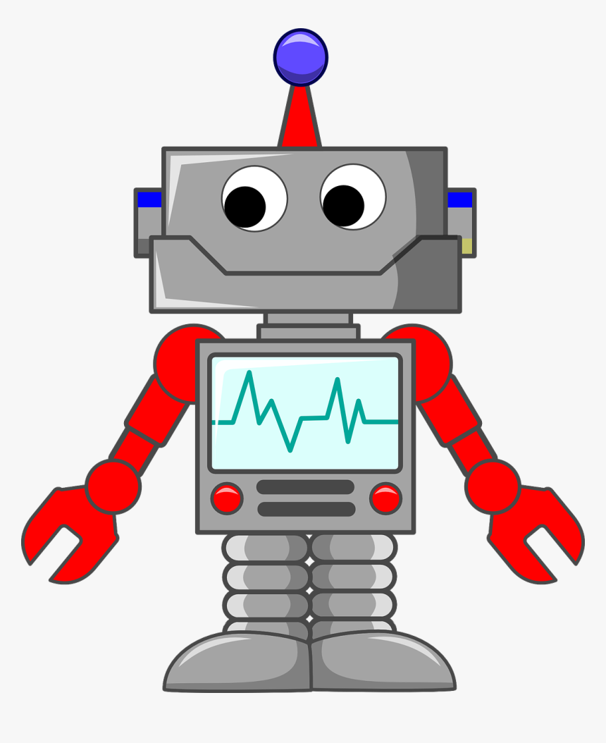 Com/es/robot M%c3%a1quina Tecnolog%c3%ada La Ciencia - Robots Cartoon, HD Png Download, Free Download