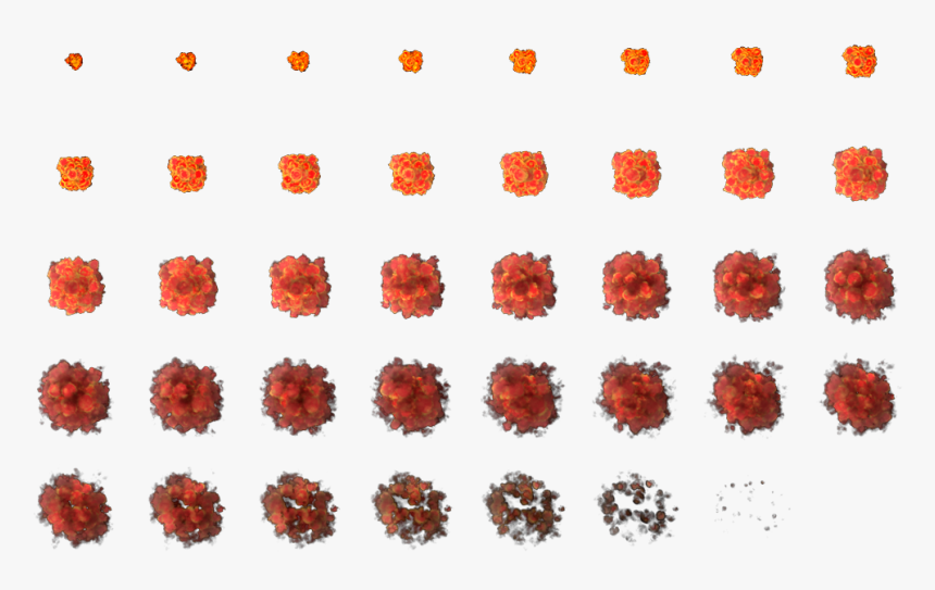 Sprite Sheet Fire Ball, HD Png Download, Free Download