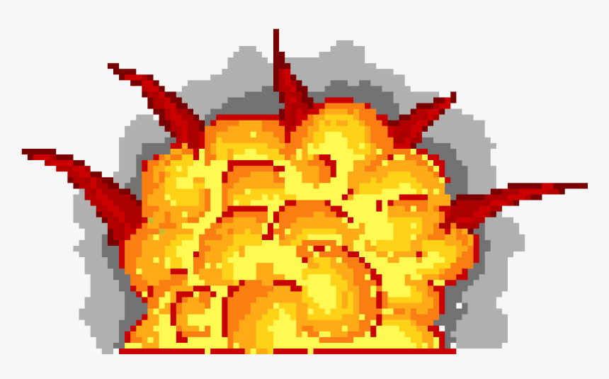 Explosion Pixel Art Png, Transparent Png, Free Download