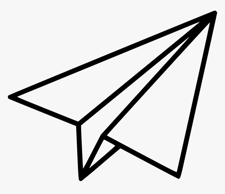 Black Shape Paper Plane - Paper Airplane Clipart Png, Transparent Png, Free Download