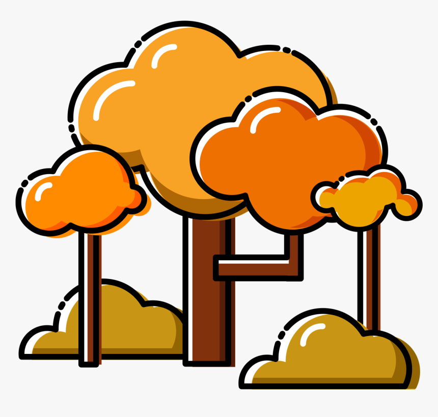 Plant Cartoon Trees Autumn Leaves Png And Vector Image, Transparent Png, Free Download