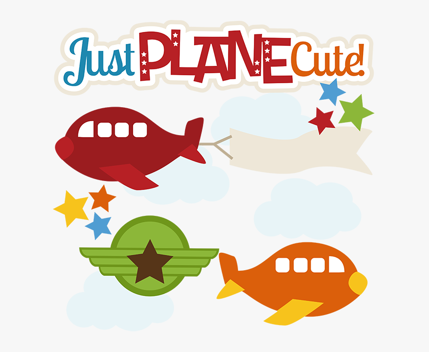 Plane Cute Clipart - Cute Airplane Banner Png, Transparent Png, Free Download