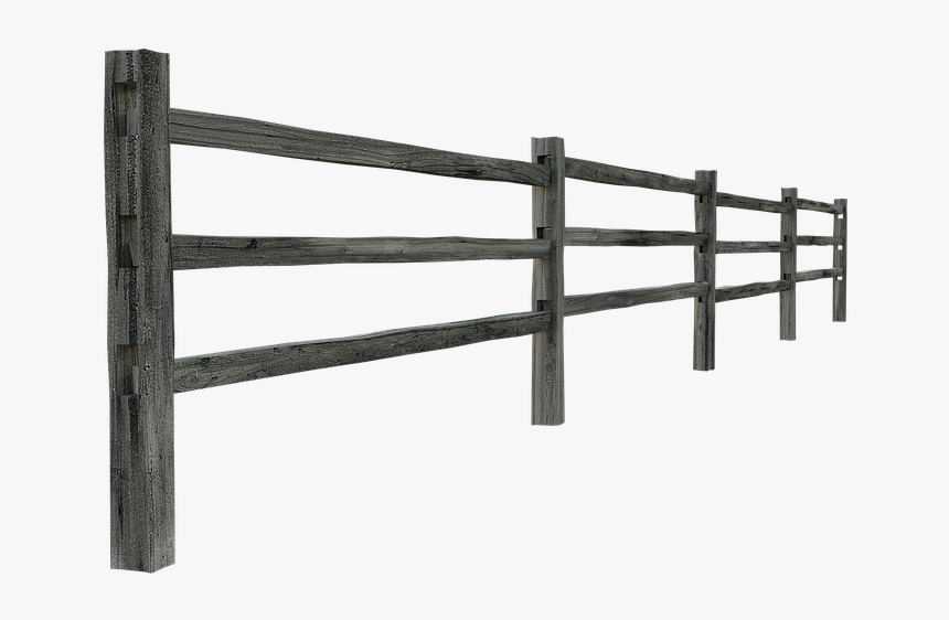 Fence, Farm, Wooden, Wood, Rails, Country, Rustic - Split-rail Fence, HD Png Download, Free Download