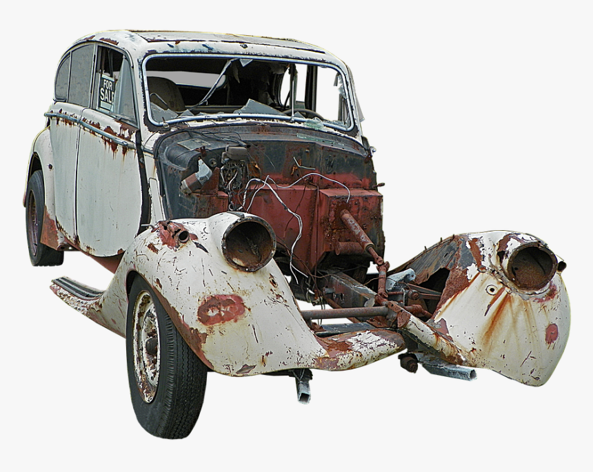 Auto, Old, Old Car, Oldtimer, Car Age, Pkw, Broken - Old Broken Car Png, Transparent Png, Free Download