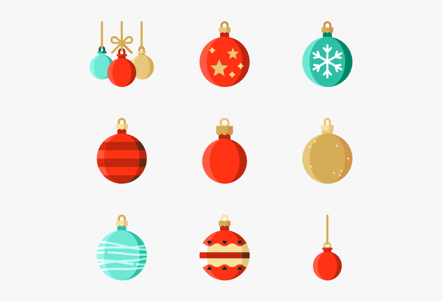 Christmas Balls - Vector Christmas Balls Png, Transparent Png, Free Download