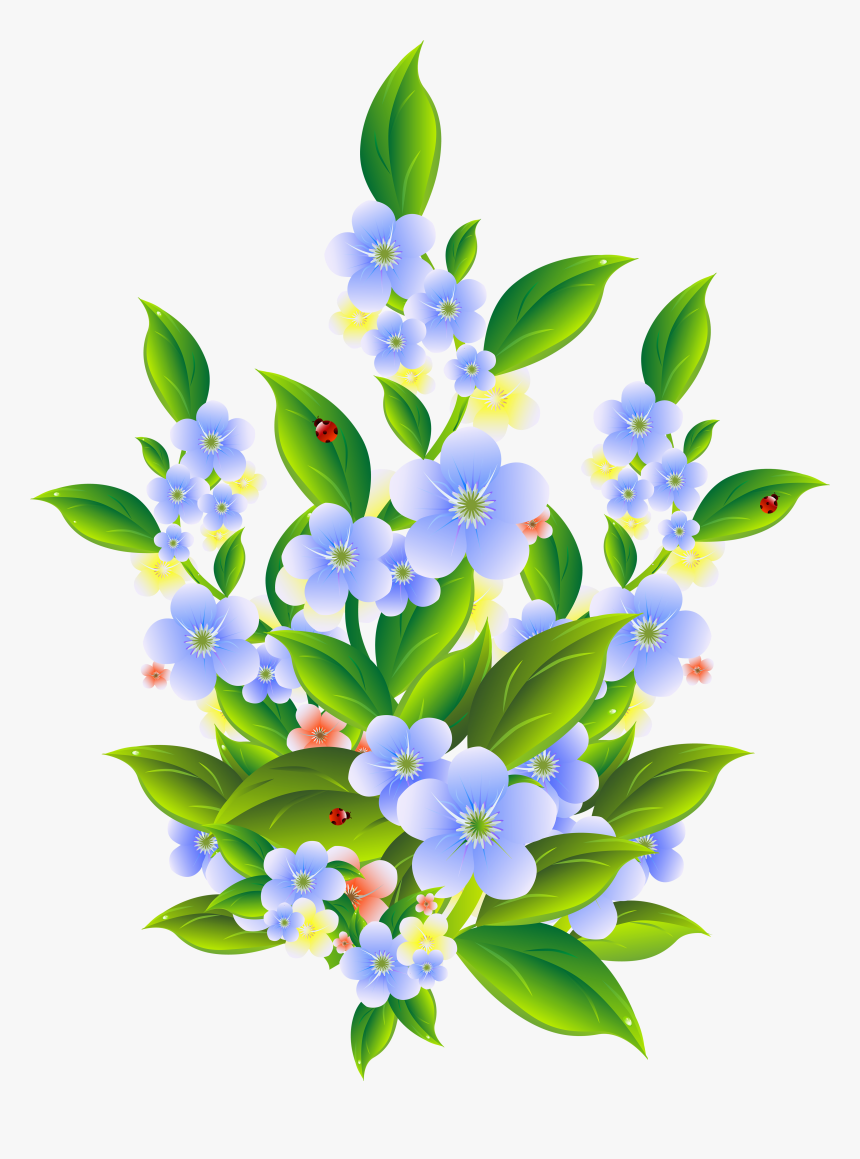Flower Bush Clipart Png, Transparent Png, Free Download