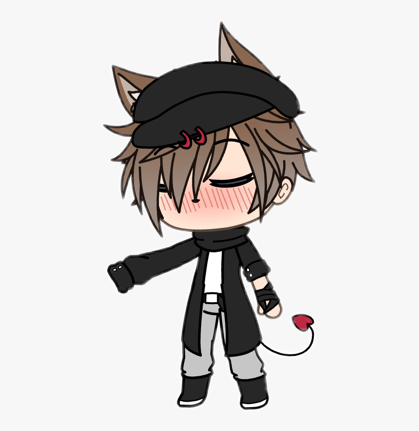 #boy #gacha #kiss #gachalife #wolf #kissing - Gacha Life Boy Wolf, HD Png Download, Free Download