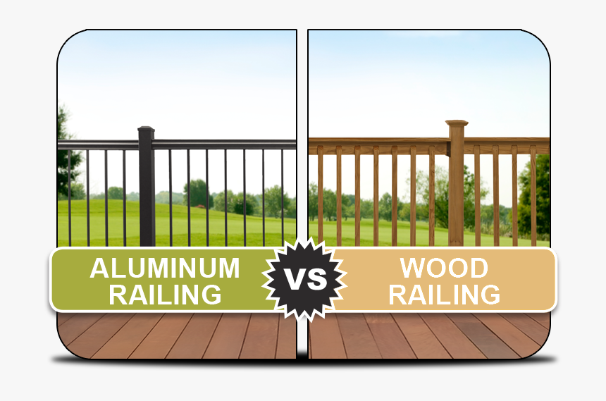 Harmony Railing Wood Vs Aluminum - Fence, HD Png Download, Free Download