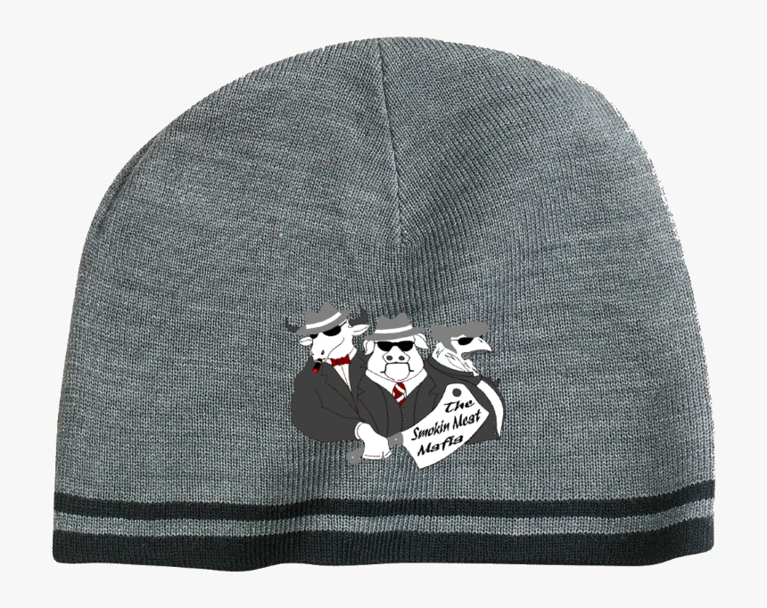 The Smokin Meat Mafia Original Logo Scull Cap - Beanie, HD Png Download, Free Download