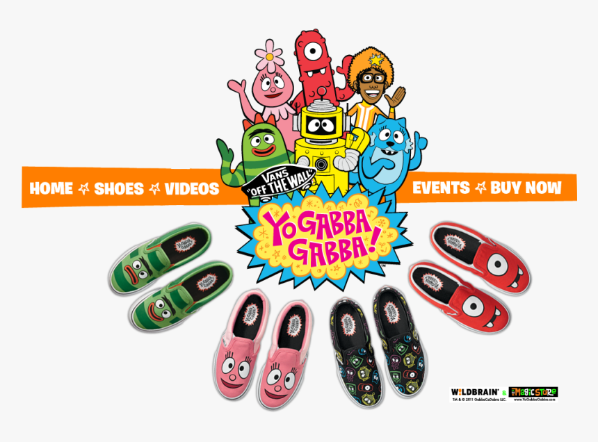 Vans Yo Gabba Gabba Shoes , Png Download - Vans Yo Gabba Gabba, Transparent Png, Free Download