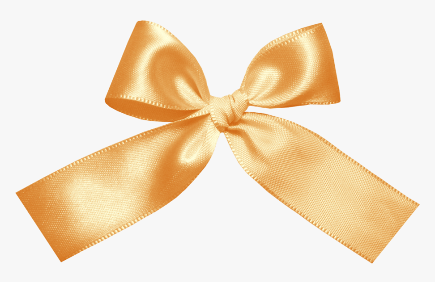 Gold Bow Bow Clipart, Satin Bows, Ribbon Bows, Ribbons, - Ribbon, HD Png Download, Free Download