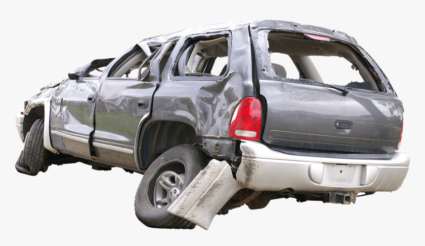 Cars Transparent Wrecked - Png Crashed Car, Png Download, Free Download