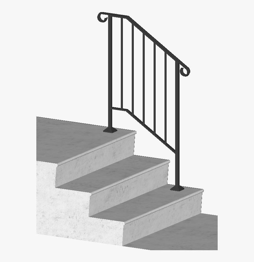 4 Stair Railing Handrail, HD Png Download, Free Download