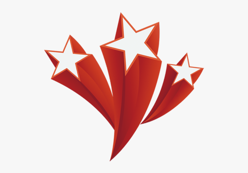 Flying Red Stars Explode Png Download - Red Star Png Icon, Transparent Png, Free Download