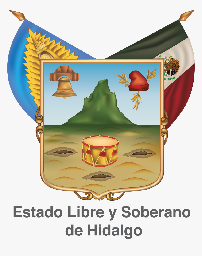 Escudo De Armas Oficial Del Estado De Hidalgo - Logo Hospital General Pachuca, HD Png Download, Free Download