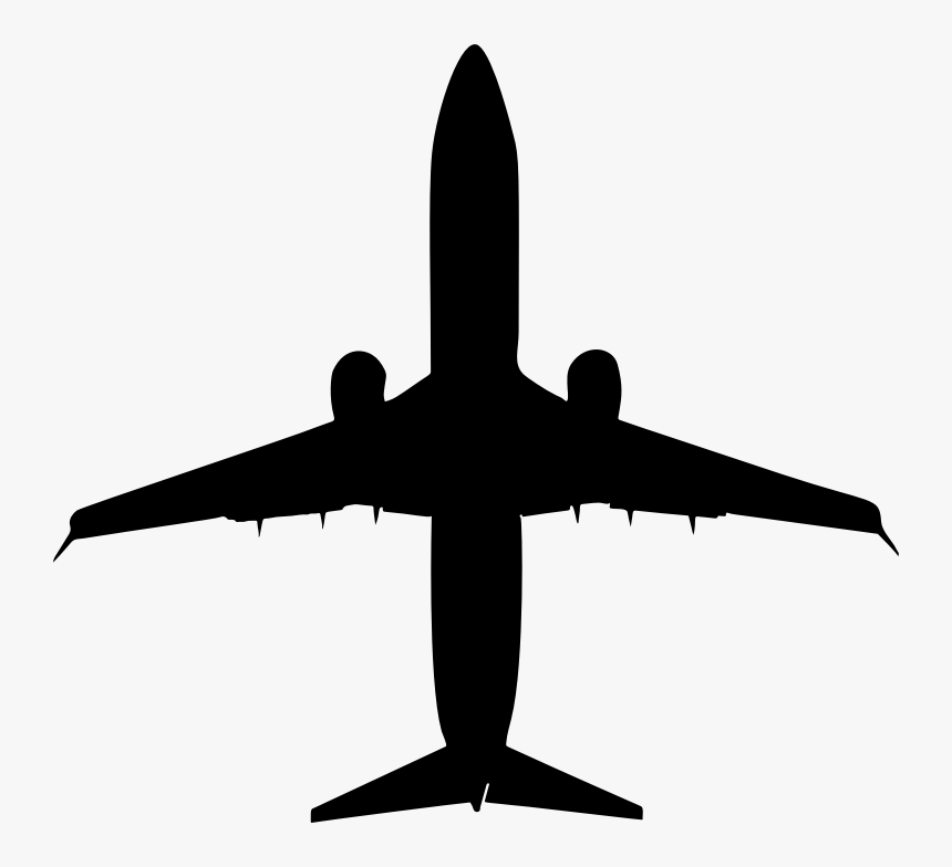 Airplane Silhouette Clip Art - Airplane Silhouette, HD Png Download, Free Download